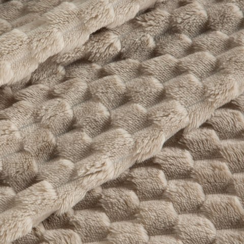 Kuscheldecke CINDY6 Karomustersteppung 150x200 beige