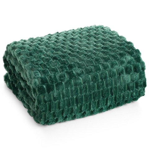 Kuscheldecke CINDY6 Karomustersteppung 150x200 dunkelgrün