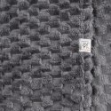 Kuscheldecke CINDY6 Karomustersteppung 70x160 dunkelgrau