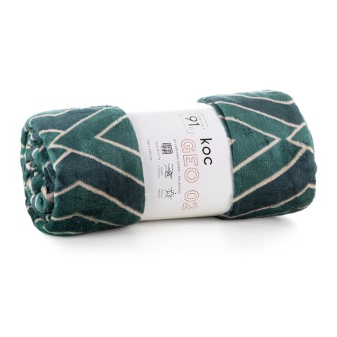 Kuscheldecke GEO 02 150x200 grün gold