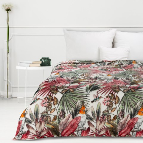 Kuscheldecke PARROT 150x200 grün rosa