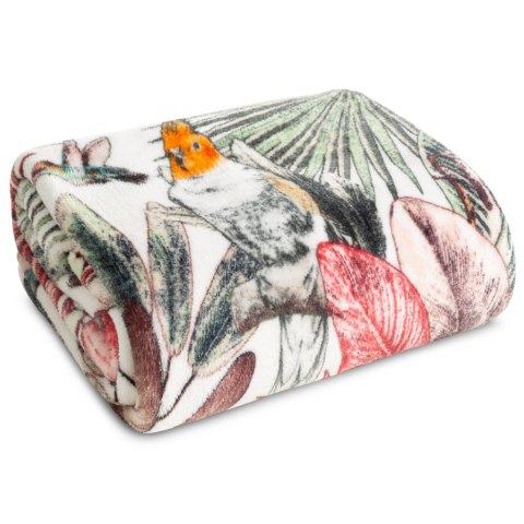 Kuscheldecke PARROT 150x200 grün rosa