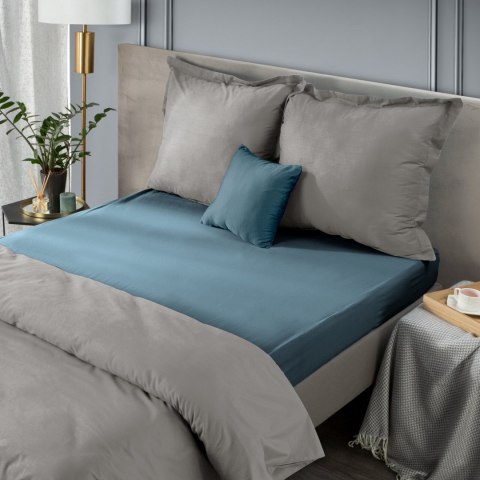 Jersey Betttuch blau 160x200 30 Baumwolle Gewicht: 125 G/M2