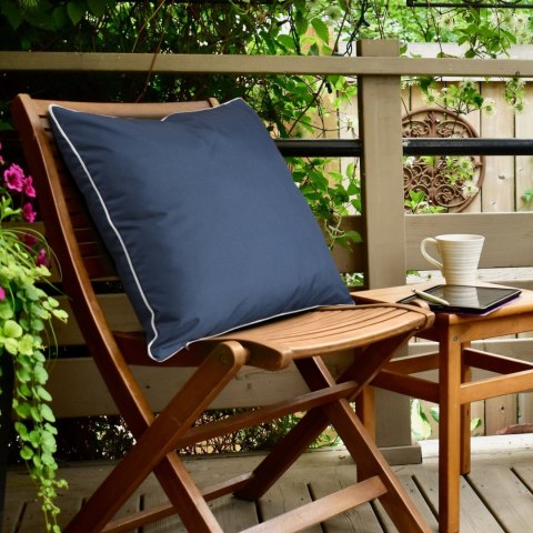 Kissenbezug Garten Wassefest Outdoor 16B 45X45 dunkelblau