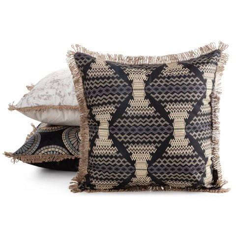 Kissenbezug Garten Wassefest Outdoor 18C 45X45 schwarz beige