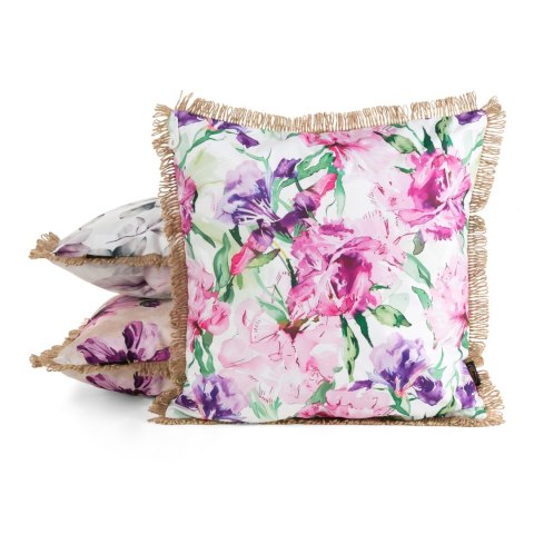 Kissenbezug Garten Wassefest Outdoor 34B 45X45 rosa lila