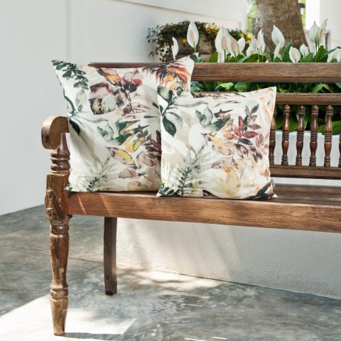 Kissenbezug Garten Wassefest Outdoor 2 weiß stahl 45x45