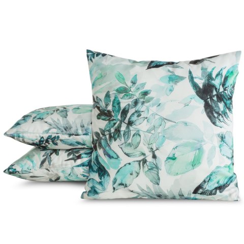 Kissenbezug Garten Wassefest Outdoor 2 weiß grün 45x45