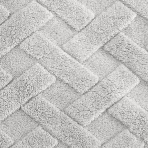 Kuschelweiche Decke CARO, moderne Steppung 200x220 silber