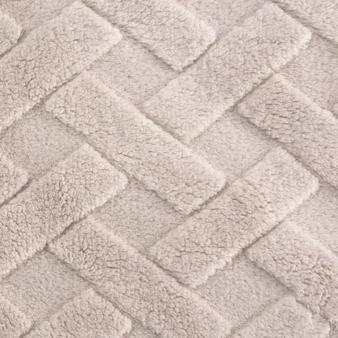 Kuschelweiche Decke CARO, moderne Steppung 70x160 beige