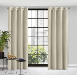 Samtvorhang ROSA beige 140x250 Ösen