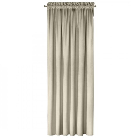 Samtvorhang ROSA beige 140x270 Kräuselband