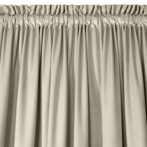 Samtvorhang ROSA beige 140x270 Kräuselband