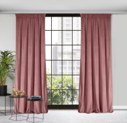 Samtvorhang ROSA dunkelrosa 135x300 Kräuselband