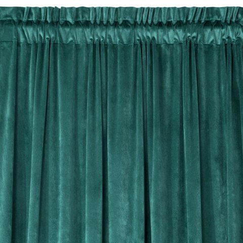 Samtvorhang ROSA dunkeltürkis 135x300 Kräuselband