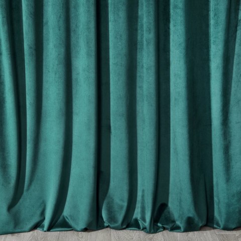 Samtvorhang ROSA dunkeltürkis 140x250 Ösen
