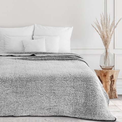 Kuschelweiche Wohnddecke KOALA schwarz weiß 70x160