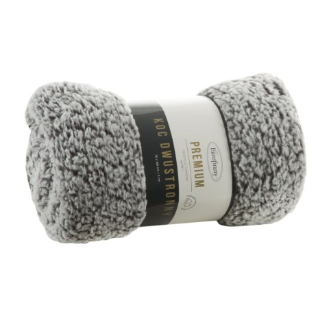 Kuschelweiche Wohnddecke KOALA schwarz weiß 70x160