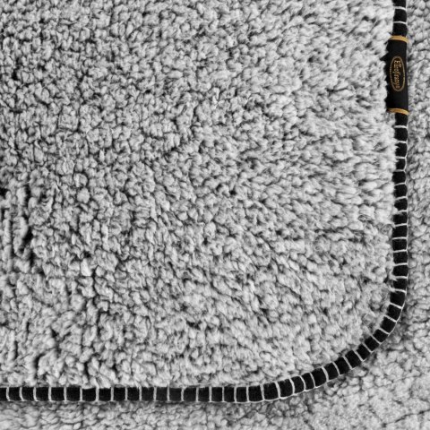 Kuschelweiche Wohnddecke KOALA schwarz weiß 70x160