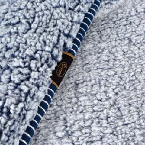 Kuschelweiche Wohnddecke KOALA blau weiß 200x220