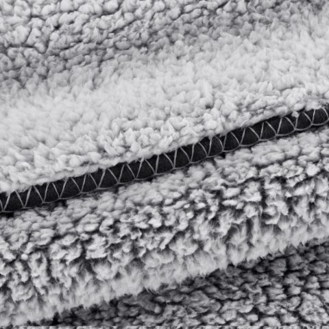 Kuschelweiche Wohnddecke KOALA stahl weiß 150x200