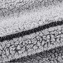 Kuschelweiche Wohnddecke KOALA stahl weiß 170x210