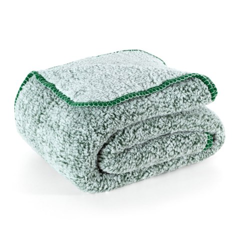 Kuschelweiche Wohnddecke KOALA grün weiß 170x210