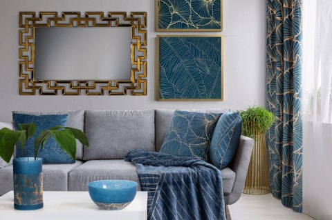 Limited Collection MUSA2 Decke 150x200 marine gold