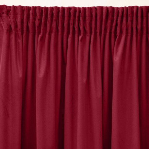 Pierre Vorhang SIBEL 140x270 Kräuselband dunkelrot