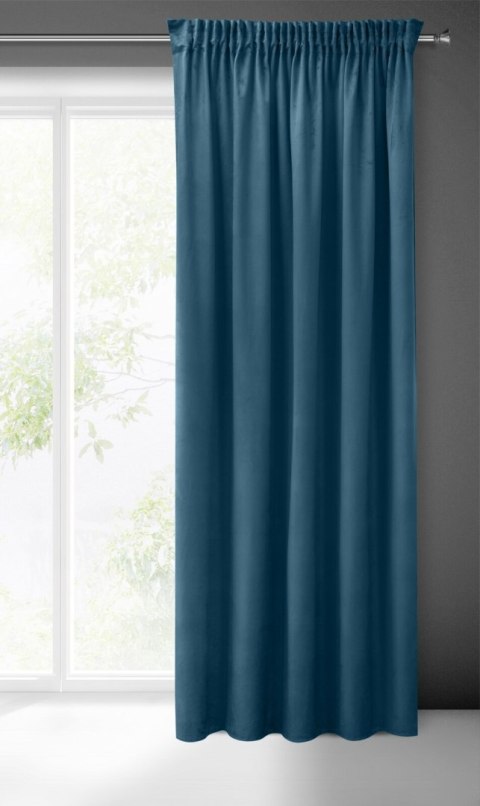 Pierre Vorhang SIBEL 140x270 Kräuselband dunkelblau