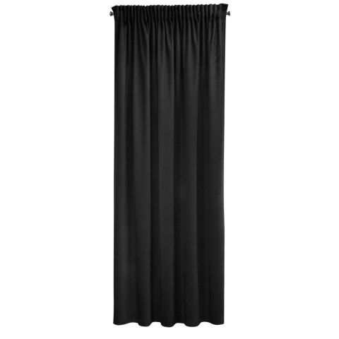 Pierre Vorhang SIBEL 140x270 Kräuselband schwarz