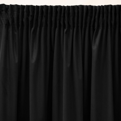 Pierre Vorhang SIBEL 140x270 Kräuselband schwarz