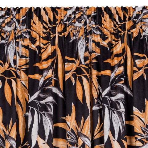 Pierre Vorhang ZOJA 140x270 Kräuselband schwarz RUD