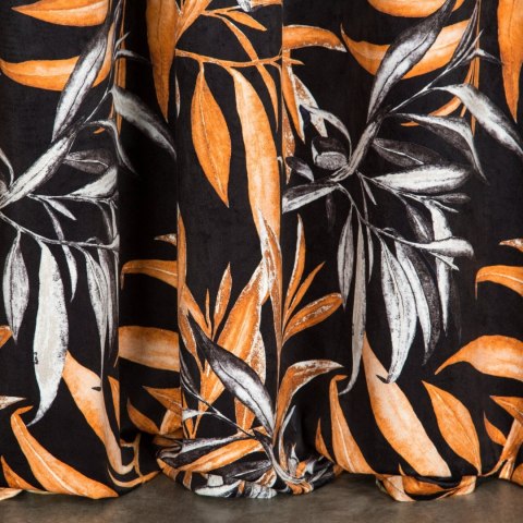 Pierre Vorhang ZOJA 140x270 Kräuselband schwarz RUD