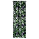 Pierre Vorhang ZOJA 140x270 Kräuselband schwarz grün