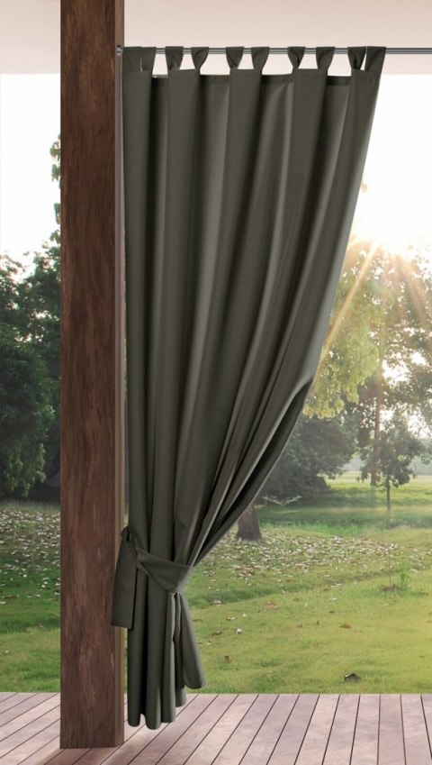 Outdoor Vorhang graphit 155x240 Schlaufen