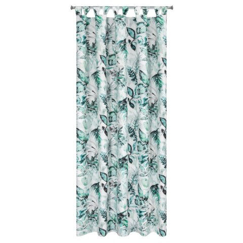 Outdoor Vorhang 2 weiß grün 155x240 Schlaufen