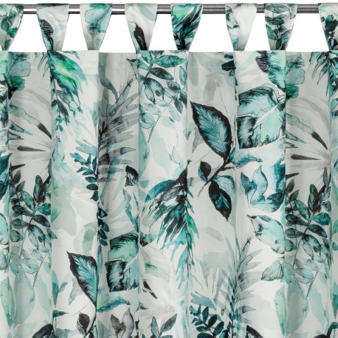 Outdoor Vorhang 2 weiß grün 155x260 Schlaufen