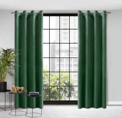 Samtvorhang ROSA grün 140x250 Ösen