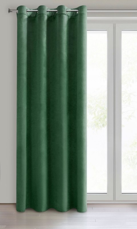 Samtvorhang ROSA grün 140x250 Ösen