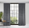 Samtvorhang ROSA graphit 135x300 Kräuselband