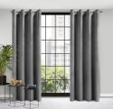 Samtvorhang ROSA graphit 140x250 Ösen
