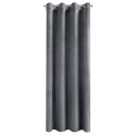 Samtvorhang ROSA graphit 140x250 Ösen
