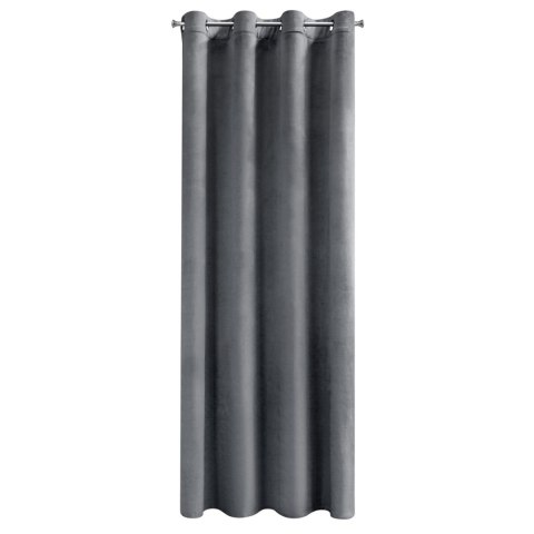 Samtvorhang ROSA graphit 140x250 Ösen
