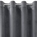Samtvorhang ROSA graphit 140x250 Ösen