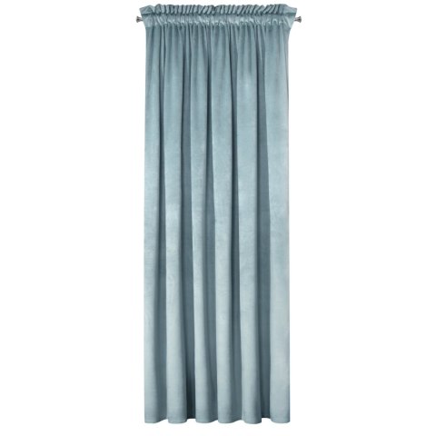 Samtvorhang ROSA hellblau 135x300 Kräuselband