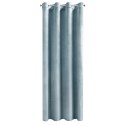 Samtvorhang ROSA hellblau 140x250 Ösen