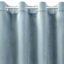 Samtvorhang ROSA hellblau 140x250 Ösen