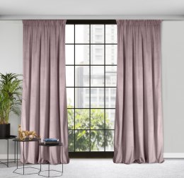 Samtvorhang ROSA rosa 135x300 Kräuselband