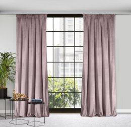 Samtvorhang ROSA rosa 140x270 Kräuselband